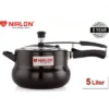 NIRLON Induction Base Hard Anodised Handi Inner Lid Aluminium Pressure Cooker, 5L (Hard Anodized) 2