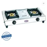 Prestige Star Stainless Steel Manual Gas Stove (2 Burners) 1